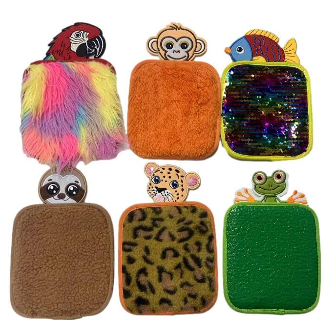 Animal Sensory Mats for Kids - Touch and Feel Tiles - Rainforest Animal Toys for Children