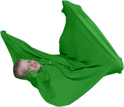 Sensory Sack (Medium), Body Sock, Calming Therapy Blanket, Sensory Toys Stress Relief, Anxiety, Autism, ADHD, ADD, Tactile Items for Therapeutic Play, Kids Fidget Toy, Body Pod in Green - Sensory4U