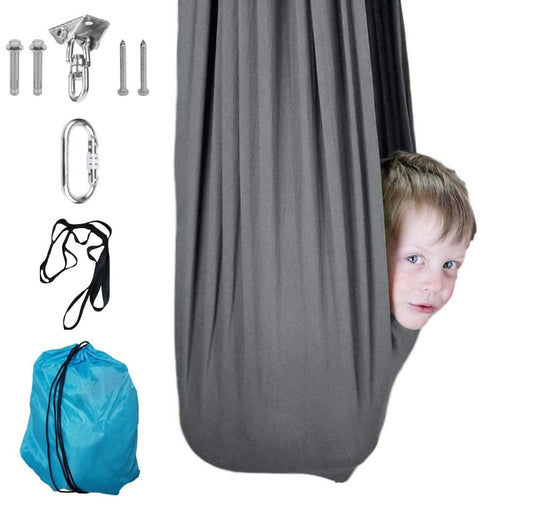 Sensory Swing for Kids Indoor XL 360° Hardware Indoor Therapy Sensory Swing for Special Needs | Extra Large Snuggle Cuddle Hammock for Kids or Adults with Children with Autism and ADHD Needs
