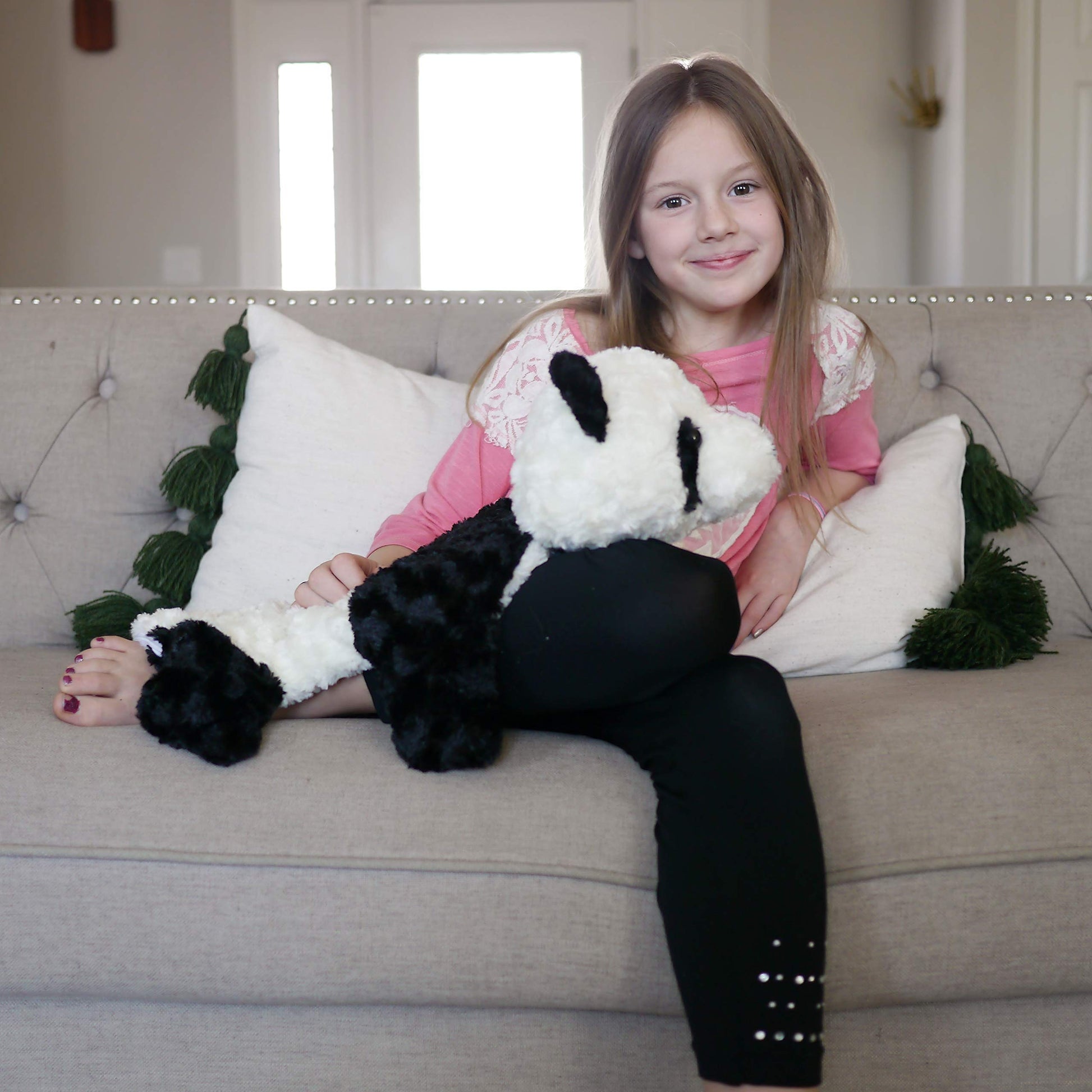 SENSORY4U Weighted Lap Blanket Pad for Kids Panda Bear 4 lbs Weighted Blanket - Washable - Perfect for Sensory Disorders Such as Autism, ADHD, Anxiety, Stress and Poor Concentration
