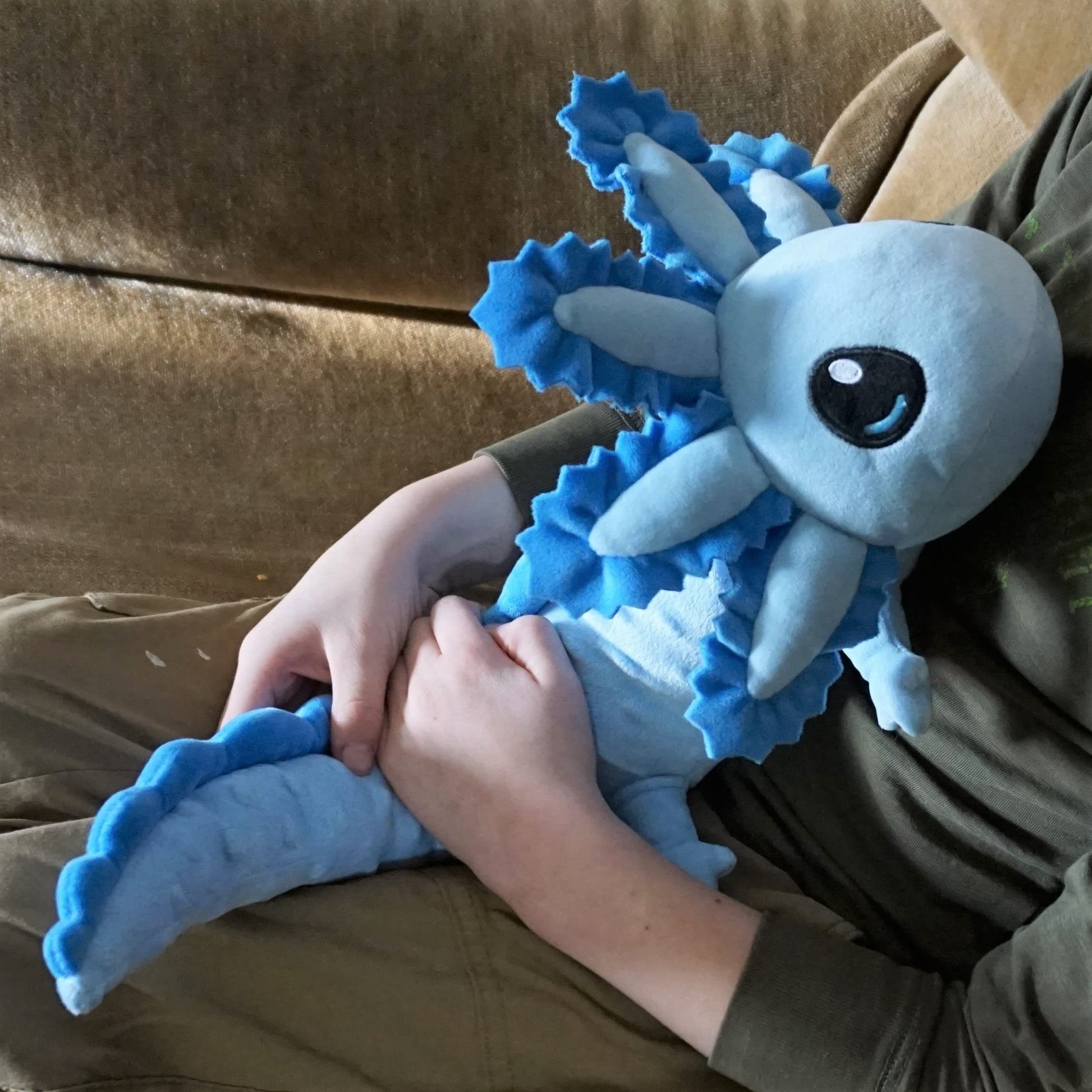 SENSORY4U Weighted Axolotl Stuffed Animal- Super Soft, Cute Plush