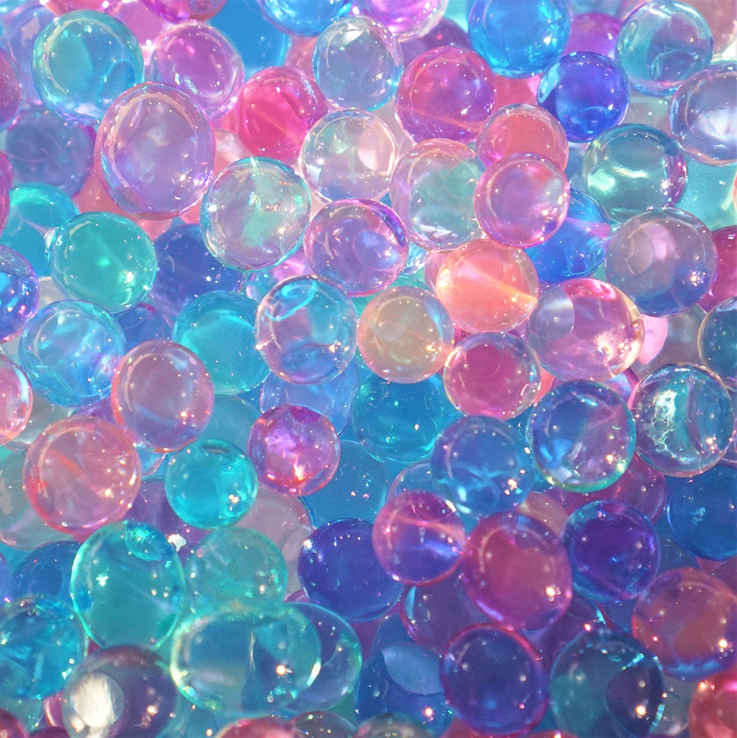 Dew Drops Ocean Water Beads Mermaid Lagoon Tactile Sensory Toys Bin Kit - 4 Mermaid Toy Dolls